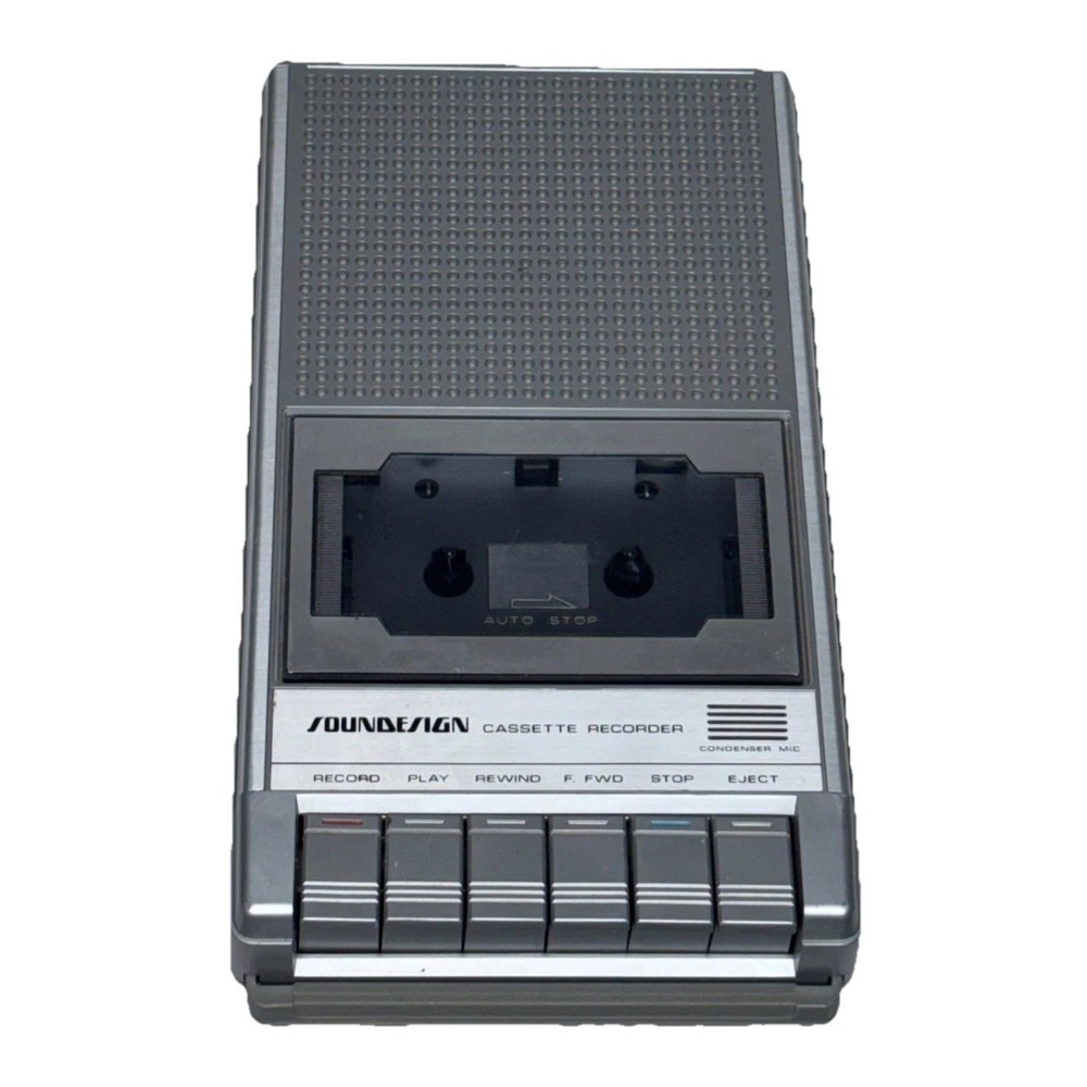 Vintage Soundesign 4366 Cassette Recorder ‎ Untested